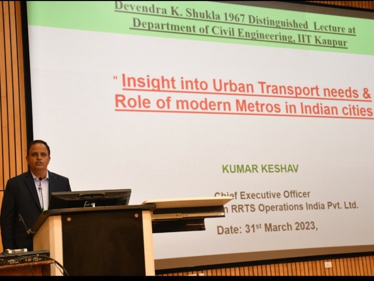 Former UPMRCL Managing Director Kumar Keshav Delivers Guest Lecture on the Role of Modern Metros in Indian Cities