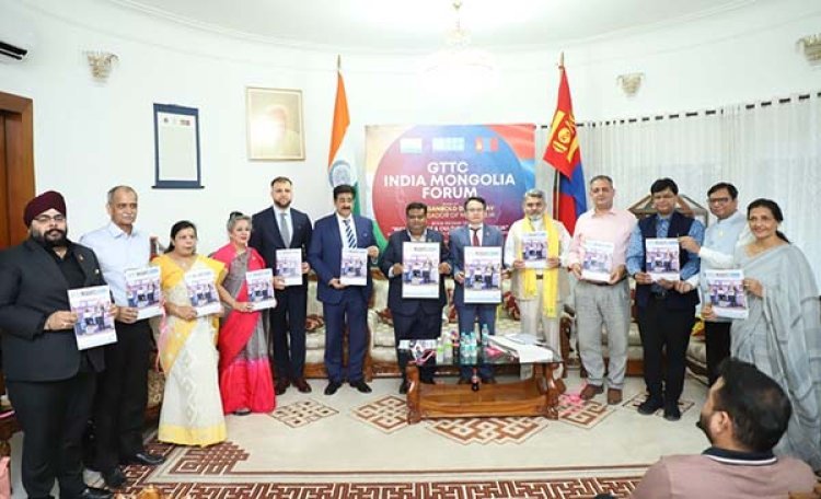 Distinguished guests gather at the Embassy of Mongolia, New Delhi, for the launch of the GTTC India-Mongolia Forum