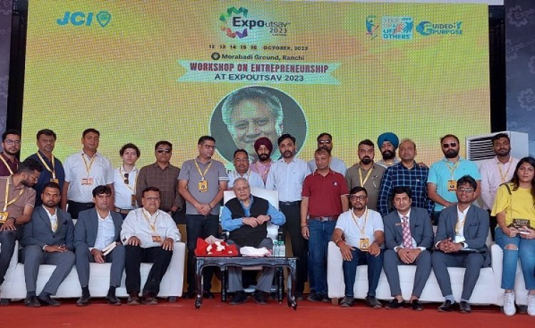 Entrepreneurs Inspired by Shiv Khera at JCI Ranchi's 26th Expo Utsav
