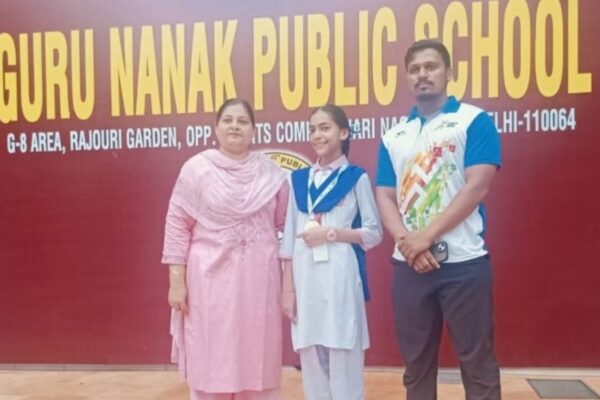 खेलो इंडिया में गुरु नानक पब्लिक स्कूल की छात्रा ने ताइक्वांडो में रजत पदक जीतकर किया कमाल